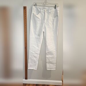 Seven7 Women's Crisp White Skinny Jeans